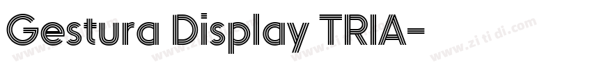 Gestura Display TRIA字体转换
